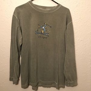 Life is Good Long Sleeve Skii shirt.